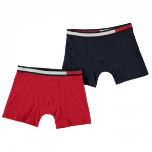 Tommy Hilfiger Band Boxers - Navy/Tango Red