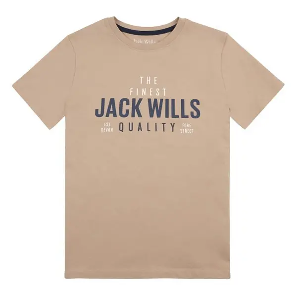 Jack Wills Finest Quality T-Shirt Junior - Silver 10 - 11 Years