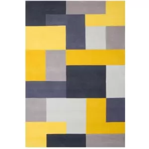 Oriental Weavers Lexus Yellow Rug - 160x230cm, Wool, Geometric