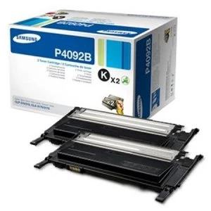 Samsung CLT-P4092B/ELS Black Laser Toner Ink Cartridges -Twinpack