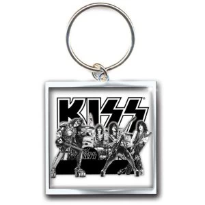 KISS - Graphite Band Keychain