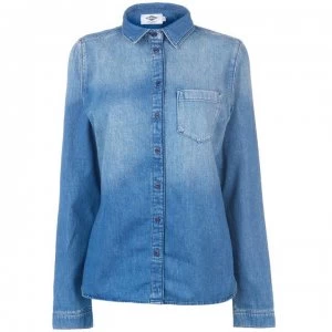 Lee Cooper Washed Chambray Shirt - Washed Indigo