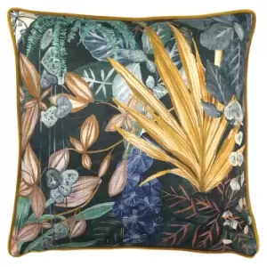 Veadeiros Botanical Cushion Blue / 43 x 43cm / Polyester Filled