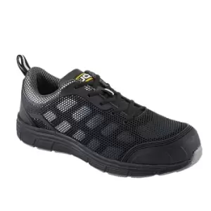 JCB Cagelow Black Mesh Safety Trainer - Size 8