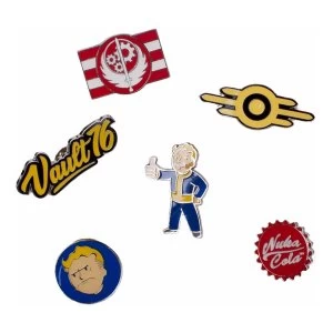 Fallout - Set Of 6 Metal Pin Badges