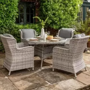 Handpicked Wroxham 4 Seat Dining Set - Grey