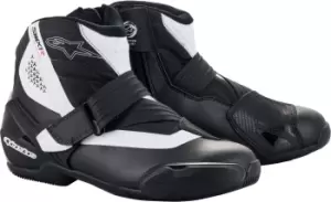 Alpinestars SM-1 R V2 Motorcycle Shoes, black-white, Size 41, black-white, Size 41