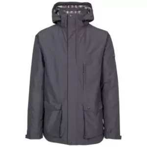 Trespass Mens Vauxelly Waterproof Jacket (XS) (Dark Grey)