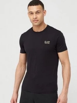 Emporio Armani EA7 Core ID Logo T-Shirt Black Size S Men