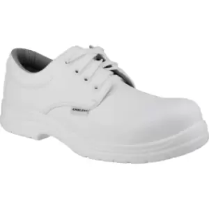 Amblers Safety FS511 Metal-Free Water-Resistant Lace Up Safety Shoe White Size 12