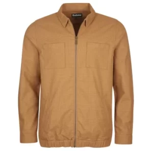 Barbour Mens Clipson Overshirt Sandstone Large