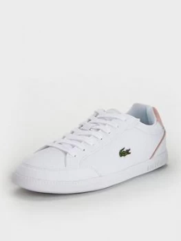 Lacoste Graduate Cap 0120 1 Sfa Trainer, White/Pink, Size 7, Women