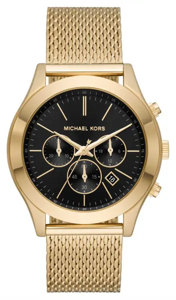 Michael Kors MK9057 Slim Runway Black Chronograph Dial Watch