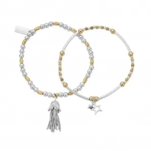 Gold And Silver Wishful Set Of 2 Bracelets GMBSET738337