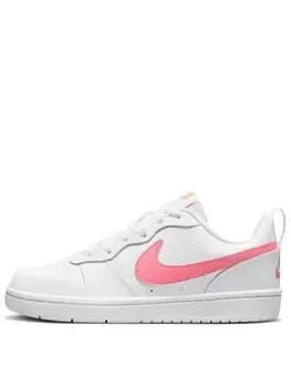 Nike Older Kids Court Borough Low 2, White, Size 3 Older