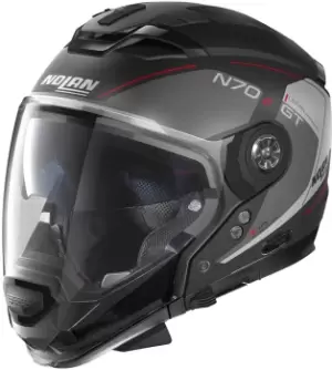 Nolan N70-2 GT Lakota N-Com Helmet, black-red, Size XS, black-red, Size XS