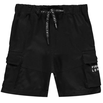 Firetrap Cargo Shorts Junior Boys - Black