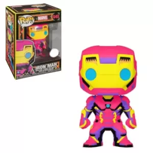 Marvel Black Light Iron Man Funko EXC Pop! Vinyl