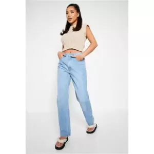 I Saw It First Light Wash Baggy 90s Jeans - Blue