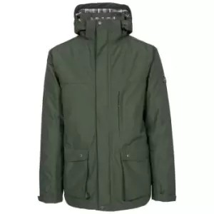 Trespass Mens Vauxelly Waterproof Jacket (XXS) (Olive)