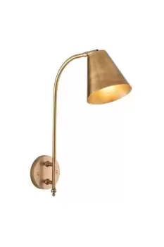 Radha Task Wall Lamp Antique Solid Brass