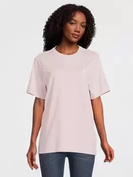 Converse Classic Left Chest Ss Tee, Pink, Size S, Women