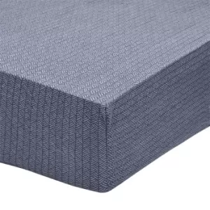 Bedeck of Belfast Mazana Print Cotton Fitted Sheet - Blue