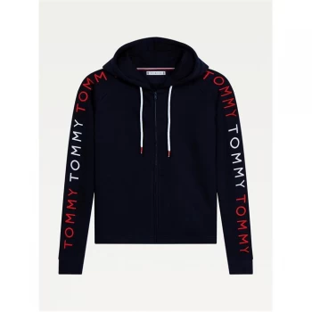 Tommy Bodywear Embroidered Zip Hoodie - Desert Sky