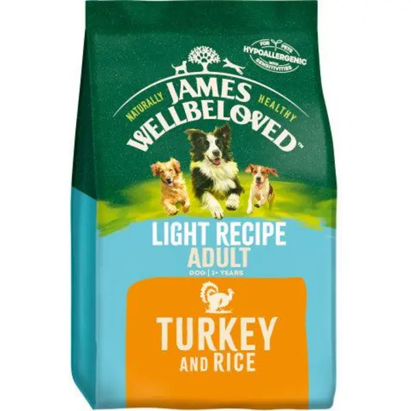 James Wellbeloved Adult Dog Turkey and Rice Light Dog Food 12.5kg