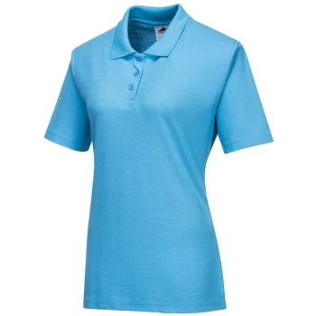 Portwest - B209SBRM - sz M Naples Ladies Polo Shirt Workwear - Sky Blue