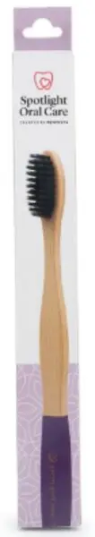 Spotlight Oral Care Purple Bamboo Toothbrush