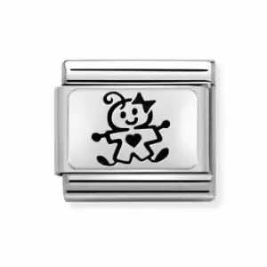 Nomination Classic Silver My Super Family Baby Girl Charm