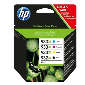 HP 932XL Black And 933XL Tri Colour Ink Cartridge