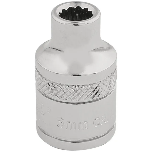 Draper Expert 6mm 3/8" Square Drive Hi-Torq 12 Pt. Socket (Sold Loose) D-MMB 13226