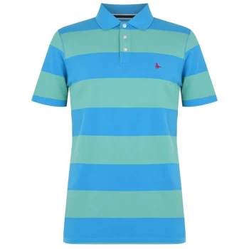 Jack Wills Jack Ilchester Rugby Stripe Polo - Multi-Blue