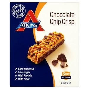 Atkins Chocolate Chip Crisp Bar Multipack 5 x 30g