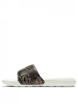 Nike Victori One Slider - White/Snake, White/Snake, Size 5.5, Women