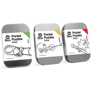 Mensa Pocket Puzzles Metal (1 Random Supplied)