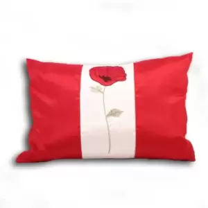 Riva Home Poppet Cushion Cover (35x50cm) (Cream/Red)