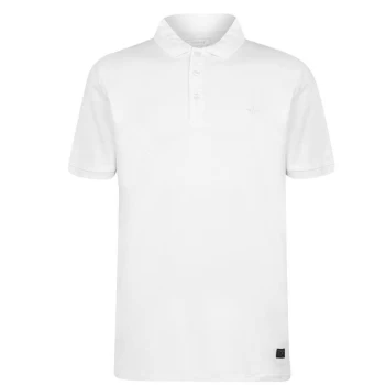 Firetrap Jersey Polo Shirt Mens - White