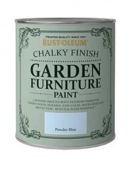 Rust-Oleum Powder Blue Garden Furniture Paint - 750Ml