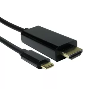 TruConnect 16-1740 2m USB Type C M HDMI M Black Cable