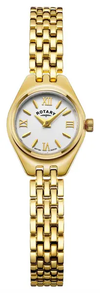 Rotary LB05128/70 Balmoral White Dial Gold Stainless Watch