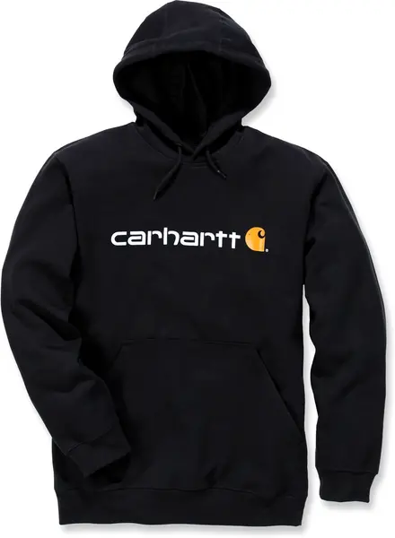 Carhartt Signature Logo Midweight Hoodie, black, Size XL