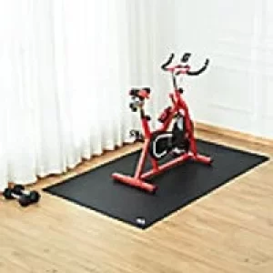 Homcom Exercise Mat Non-Slip Black 1800 x 900 mm