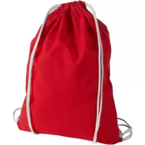 Bullet Oregon Cotton Premium Rucksack (Pack Of 2) (44 x 32 cm) (Red) - Red