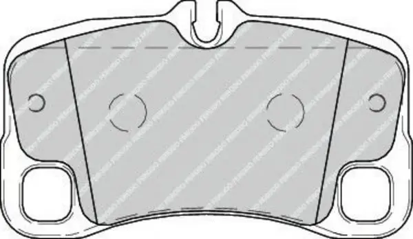 Ferodo Ferodo FDB4211 Brake Pad Set Rear Axle Premier Car FerodoBrakePads-FDB4211