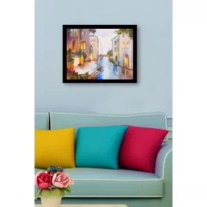 SC0742 Multicolor Decorative Framed MDF Painting