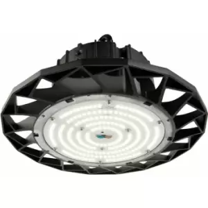 High Bay IP65 Emergency Pendant Light - 200W Daylight White LED - Matt Black