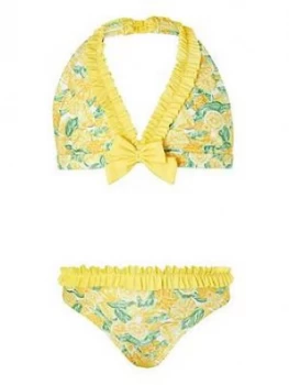 Monsoon Girls S.E.W. Layla Lemon Bikini - Yellow, Size Age: 9-10 Years, Women